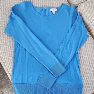 LOFT Vibrant Blue Knit Top, Medium